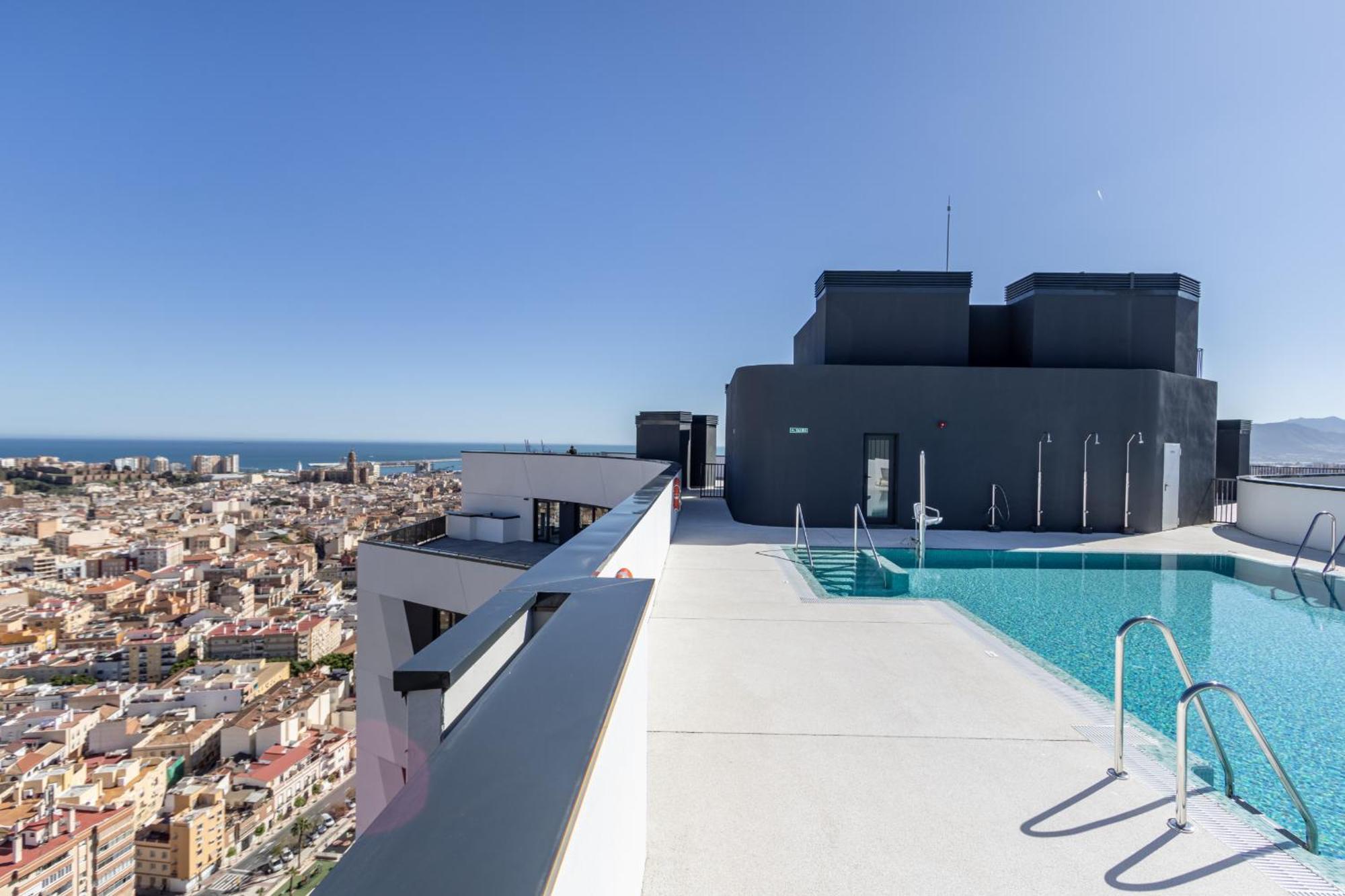 Apartamento Skyline 1 Pool & Parking Free Málaga
